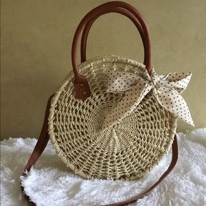 CROSSBODY / HANDLE / SHOULDER STRAW BAG
